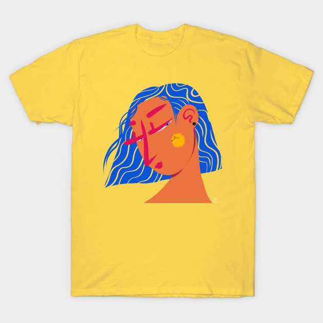 Kissed by the sun and her hair is the ocea T-Shirt by naydui